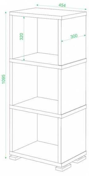 Стеллаж-колонка Домино СБ-15/3 в Кудымкаре - kudymkar.mebel24.online | фото 2