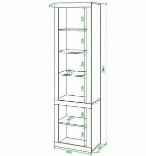 Стеллаж комбинированный Toivo ВтВ в Кудымкаре - kudymkar.mebel24.online | фото 2