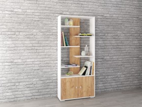 Стеллаж Ромео-4 дуб крафт золотой/белый в Кудымкаре - kudymkar.mebel24.online | фото