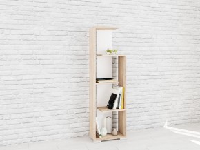 Стеллаж Ромео-6 Дуб сонома/Белый в Кудымкаре - kudymkar.mebel24.online | фото