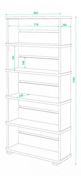 Стеллаж СБ-25/5 в Кудымкаре - kudymkar.mebel24.online | фото 2