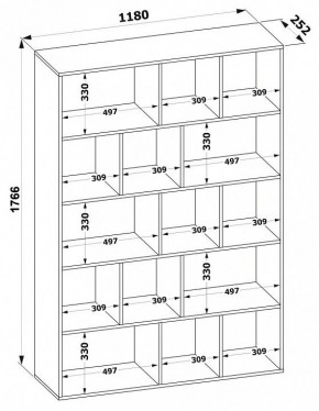 Стеллаж СТ-11 в Кудымкаре - kudymkar.mebel24.online | фото 3