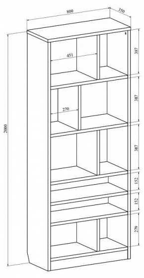 Стеллаж Виктория ВИ-03 в Кудымкаре - kudymkar.mebel24.online | фото 4