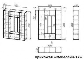 Стенка для прихожей Мебелайн-17 в Кудымкаре - kudymkar.mebel24.online | фото 3