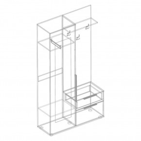 СТИЛ Прихожая (модульная) в Кудымкаре - kudymkar.mebel24.online | фото 3