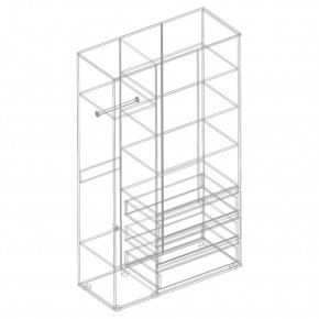 СТИЛ Шкаф 3-ств с 3 ящиками в Кудымкаре - kudymkar.mebel24.online | фото 2