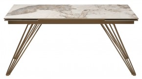Стол ACERRA NEW 160 GLOSS LUXURY PANDORA SOLID CERAMIC/ каркас цвета шампань, ®DISAUR в Кудымкаре - kudymkar.mebel24.online | фото 11