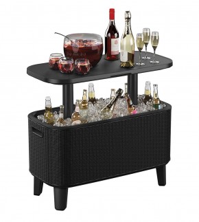 Стол Беви Бар (Bevy Bar Large Cool Bar), графит в Кудымкаре - kudymkar.mebel24.online | фото 3