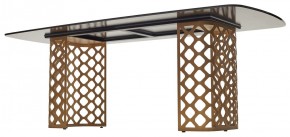 Стол CHIAVARI 220 KL-188 Контрастный мрамор матовый, итальянская керамика / Шампань, ®DISAUR в Кудымкаре - kudymkar.mebel24.online | фото 5