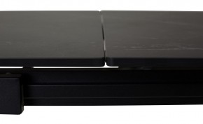 Стол CORNER 120 MATT BLACK MARBLE SOLID CERAMIC / BLACK, ®DISAUR в Кудымкаре - kudymkar.mebel24.online | фото 1