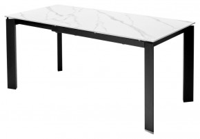 Стол CORNER 120 MATT WHITE MARBLE SOLID CERAMIC / BLACK, ®DISAUR в Кудымкаре - kudymkar.mebel24.online | фото 6