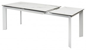 Стол CREMONA 140 MATTE STATUARIO Белый мрамор матовый, керамика/ белый каркас, ®DISAUR в Кудымкаре - kudymkar.mebel24.online | фото 6