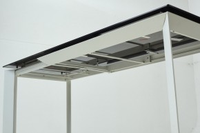 Стол CREMONA 180 KL-188 Контрастный мрамор матовый, итальянская керамика/ белый каркас, ®DISAUR в Кудымкаре - kudymkar.mebel24.online | фото 8