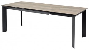 Стол CREMONA 180 KL-61 Под дерево, итальянская керамика / черный каркас, ®DISAUR в Кудымкаре - kudymkar.mebel24.online | фото 1