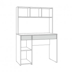 Стол компьютерный 12.77 F Комфорт (Белый РЕ шагрень) в Кудымкаре - kudymkar.mebel24.online | фото 4