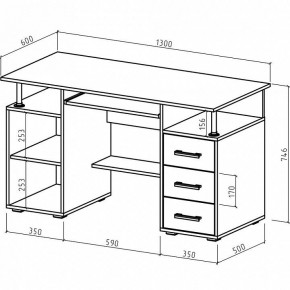 Стол компьютерный Амбер в Кудымкаре - kudymkar.mebel24.online | фото 3