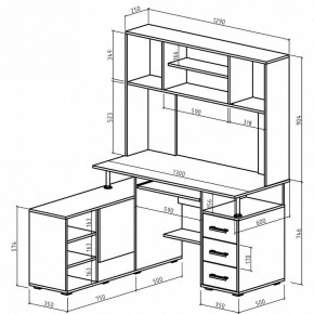 Стол компьютерный Амбер в Кудымкаре - kudymkar.mebel24.online | фото 3