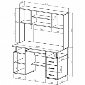 Стол компьютерный Амбер в Кудымкаре - kudymkar.mebel24.online | фото 3