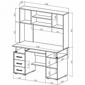 Стол компьютерный Амбер в Кудымкаре - kudymkar.mebel24.online | фото 3