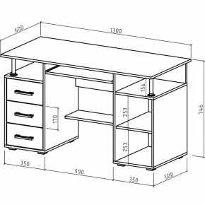 Стол компьютерный Амбер в Кудымкаре - kudymkar.mebel24.online | фото 3