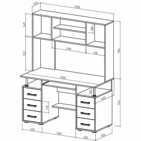 Стол компьютерный Амбер в Кудымкаре - kudymkar.mebel24.online | фото 3