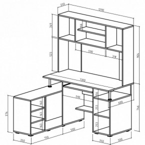 Стол компьютерный Амбер в Кудымкаре - kudymkar.mebel24.online | фото 3