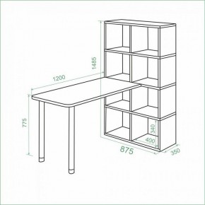 Стол компьютерный Bartolo в Кудымкаре - kudymkar.mebel24.online | фото 2