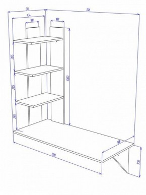 Стол компьютерный Домино Cross СтТ5 в Кудымкаре - kudymkar.mebel24.online | фото 2