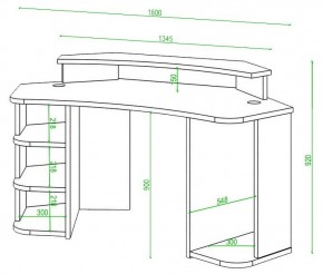 Стол компьютерный Домино Lite СК-160 в Кудымкаре - kudymkar.mebel24.online | фото 2