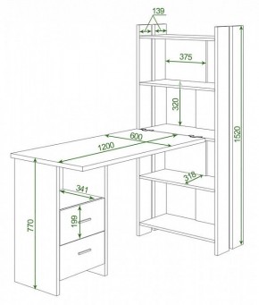 Стол компьютерный Домино Lite СТЛ-ОВ+С120Р в Кудымкаре - kudymkar.mebel24.online | фото 2