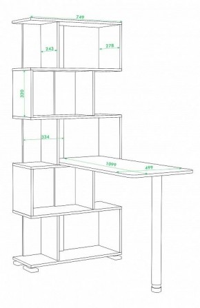 Стол компьютерный Домино нельсон СЛ-5СТ в Кудымкаре - kudymkar.mebel24.online | фото 2