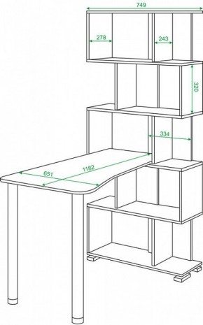 Стол компьютерный Домино нельсон СЛ-5СТ-2 в Кудымкаре - kudymkar.mebel24.online | фото 2