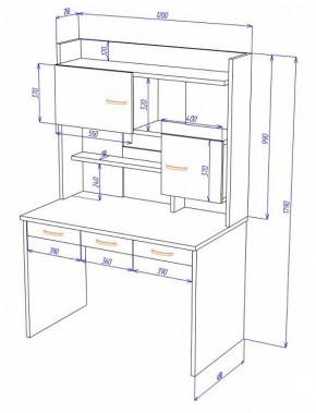 Стол компьютерный Домино Нельсон СП-33 в Кудымкаре - kudymkar.mebel24.online | фото 2