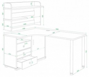 Стол компьютерный Домино нельсон СР-165М в Кудымкаре - kudymkar.mebel24.online | фото 2