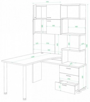 Стол компьютерный Домино нельсон СР-500М/140 в Кудымкаре - kudymkar.mebel24.online | фото 2