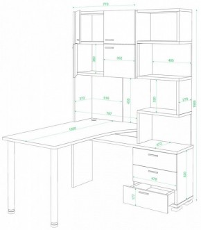 Стол компьютерный Домино нельсон СР-500М/160 в Кудымкаре - kudymkar.mebel24.online | фото 2