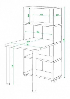 Стол компьютерный Домино СБ-10М4 в Кудымкаре - kudymkar.mebel24.online | фото 3