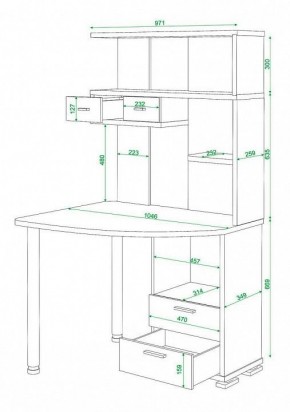 Стол компьютерный Домино СК-20 в Кудымкаре - kudymkar.mebel24.online | фото 5