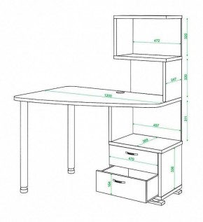 Стол компьютерный Домино СКМ-60 в Кудымкаре - kudymkar.mebel24.online | фото 5