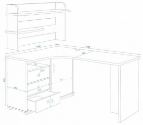 Стол компьютерный Домино СР-145 в Кудымкаре - kudymkar.mebel24.online | фото 2