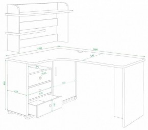 Стол компьютерный Домино СР-165 в Кудымкаре - kudymkar.mebel24.online | фото 3