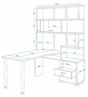 Стол компьютерный Домино СР-420/130 в Кудымкаре - kudymkar.mebel24.online | фото 2