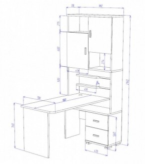 Стол компьютерный Домино СР-720/180 в Кудымкаре - kudymkar.mebel24.online | фото 2