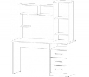 ФАВОРИТ Стол компьютерный (ясень шимо комб.) в Кудымкаре - kudymkar.mebel24.online | фото 2
