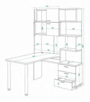 Стол компьютерный Латте СР-500М140 в Кудымкаре - kudymkar.mebel24.online | фото 3