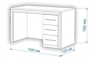 Стол компьютерный Нобиле СтЯ130+НСт130Д в Кудымкаре - kudymkar.mebel24.online | фото 3