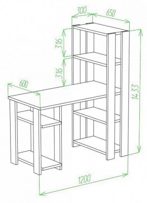 Стол компьютерный Slim СТН-145/120 в Кудымкаре - kudymkar.mebel24.online | фото 2