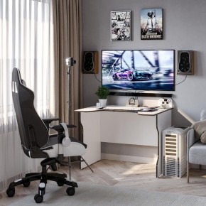 Стол компьютерный ВАРДИГ K2 100x82, белый/черный в Кудымкаре - kudymkar.mebel24.online | фото 4