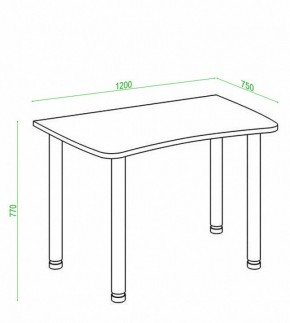 Стол офисный Домино Лайт СКЛ-Софт120МО в Кудымкаре - kudymkar.mebel24.online | фото 2