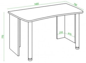 Стол офисный Домино lite СКЛ-Софт140 в Кудымкаре - kudymkar.mebel24.online | фото 2